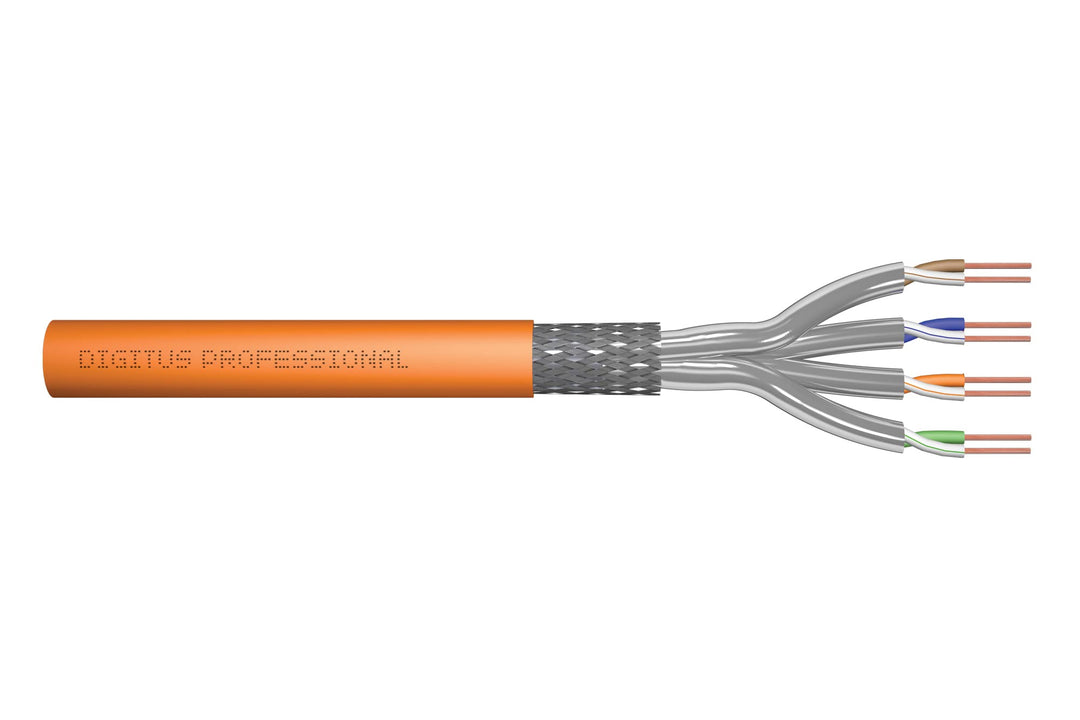 DIGITUS 50 m Cat 7 Netzwerkkabel - S-FTP (PiMF) Simplex - BauPVO Dca - LSZH Halogenfrei - 1200 MHz K