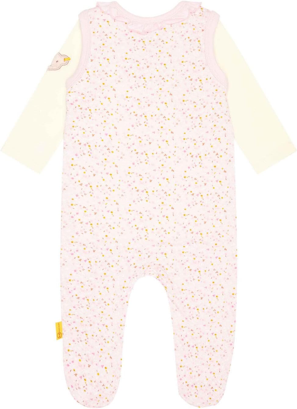 Steiff Baby - Mädchen Set Strampler mit Fuss + T-shirt Langarm Set Strampler + T-Shirt langarm 62 PO