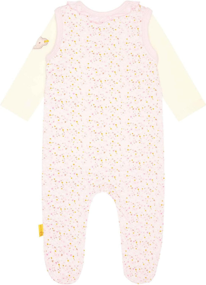 Steiff Baby - Mädchen Set Strampler mit Fuss + T-shirt Langarm Set Strampler + T-Shirt langarm 62 PO