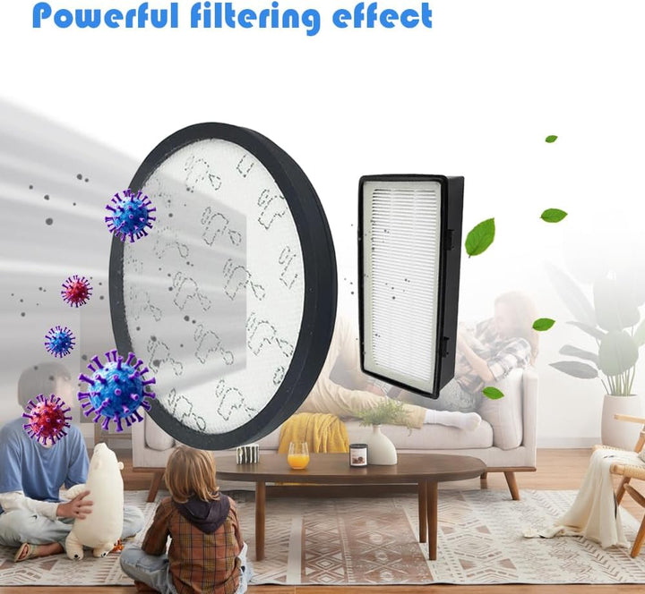 2 Sätze RO6921EA Filter, Ersatzfilter für Rowenta X-Trem Power Cyclonic/Silence Force Cyclonic Staub
