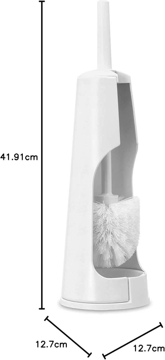 Brabantia Toilettenbürstengarnitur Classic - White White Toilettenbürste und Halter, White Toiletten