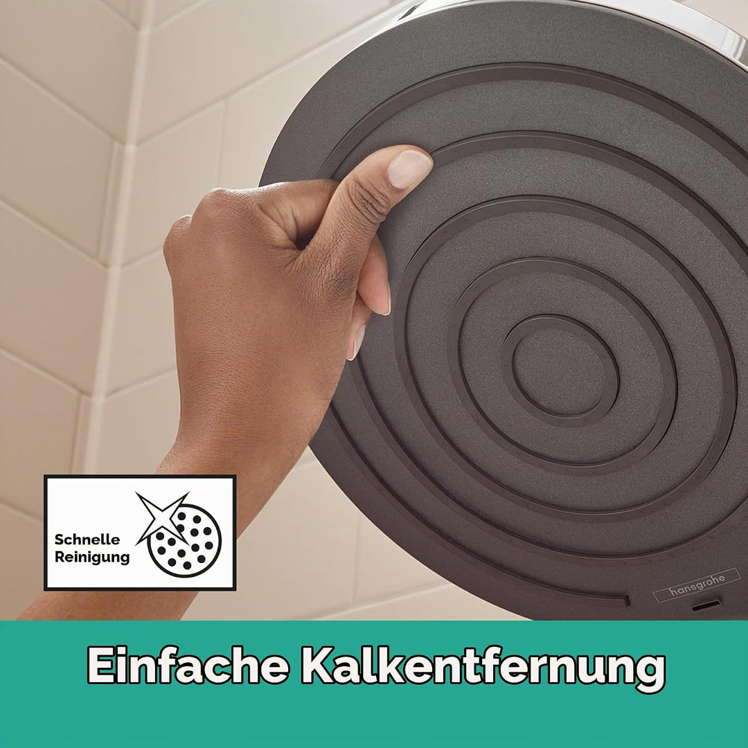hansgrohe wassersparende Kopfbrause Pulsify S, Sparduschkopf (EcoSmart), Brausekopf 260mm, Duschkopf