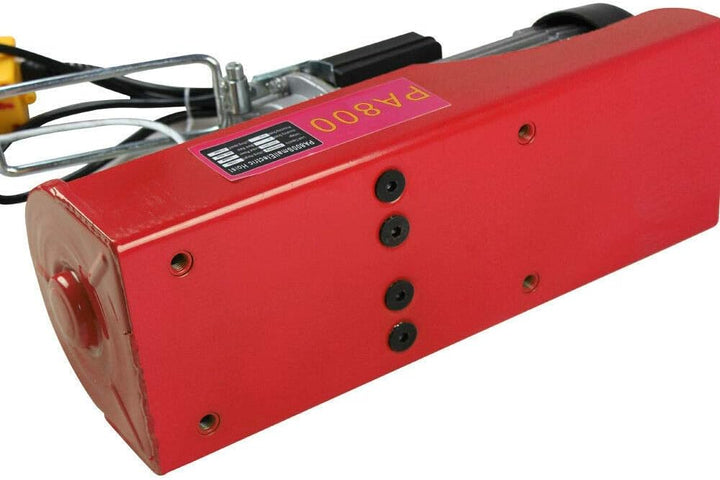 Futchoy Seilwinde Elektrische 400/800 KG Seilhebezug 1450W Winde Kran mit Fernbedienung für Garage 8
