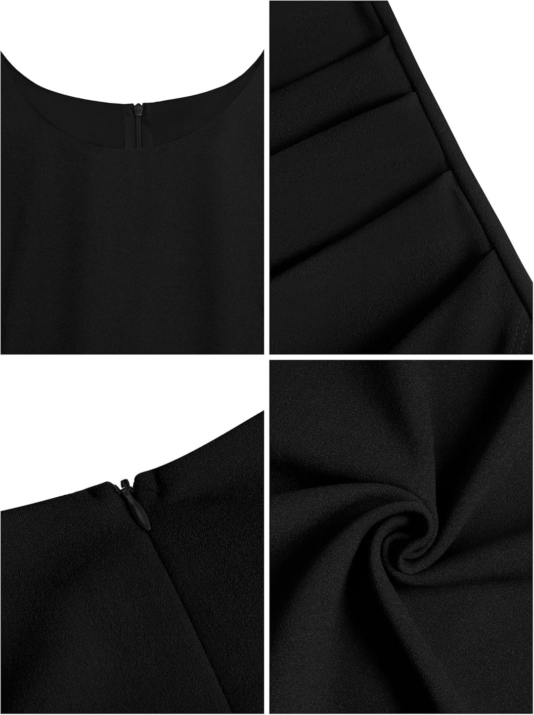 Missufe Damen Cocktailkleid Wickelkleid Partykleid Midikleid Elegant Bodycon Figurbetontes Sommerkle