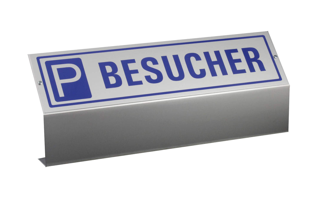 OFFORM Parkboy | Parkplatzschild Besucher mit Bodenhalter | Material Aluminium komplett montiert | B