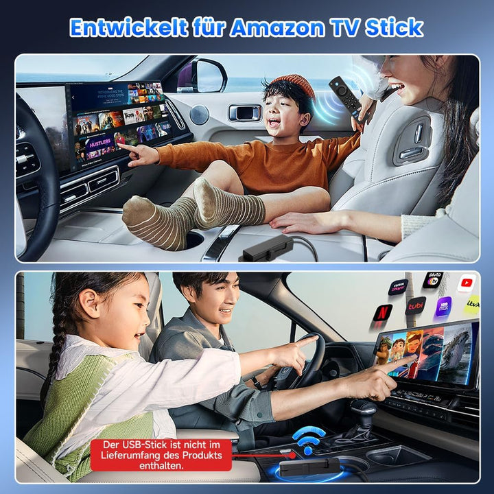 Carlinkit Fire DriveLink HDMI Adapter - konvertiert kabelgebundenes CarPlay für Fire TV Stick Stream