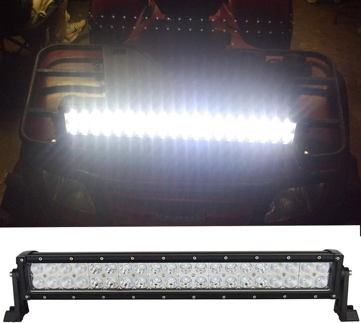 AUXTINGS LED Zusatzscheinwerfer Bar 55,9 cm 120W LED Light Bar Spot Flood Off Road LKW SUV 4WD Fahre