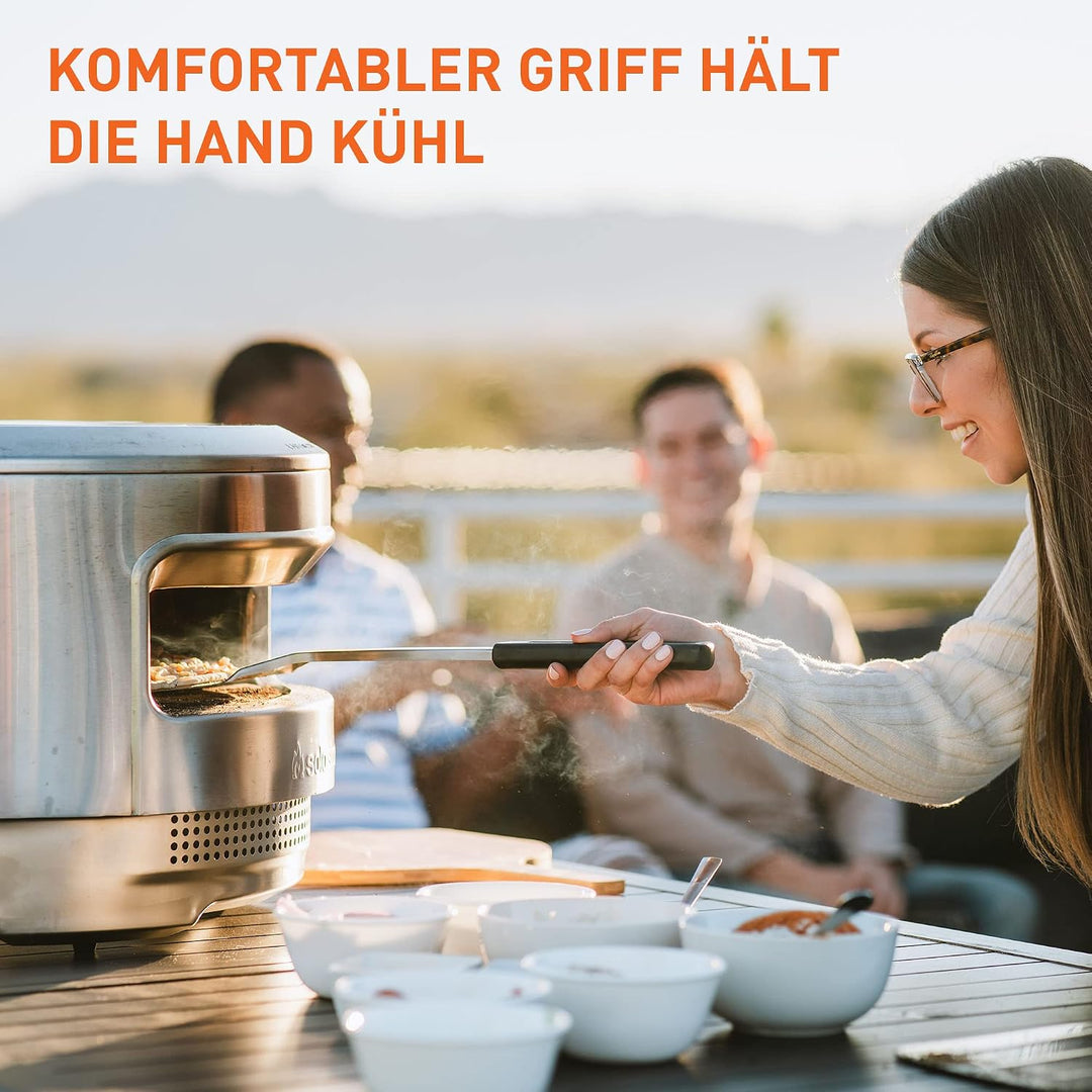 Solo Stove Pizzawender aus Edelstahl | Edelstahl-Pizzaschieber, Pizzaheber mit langem Griff, Zubehör