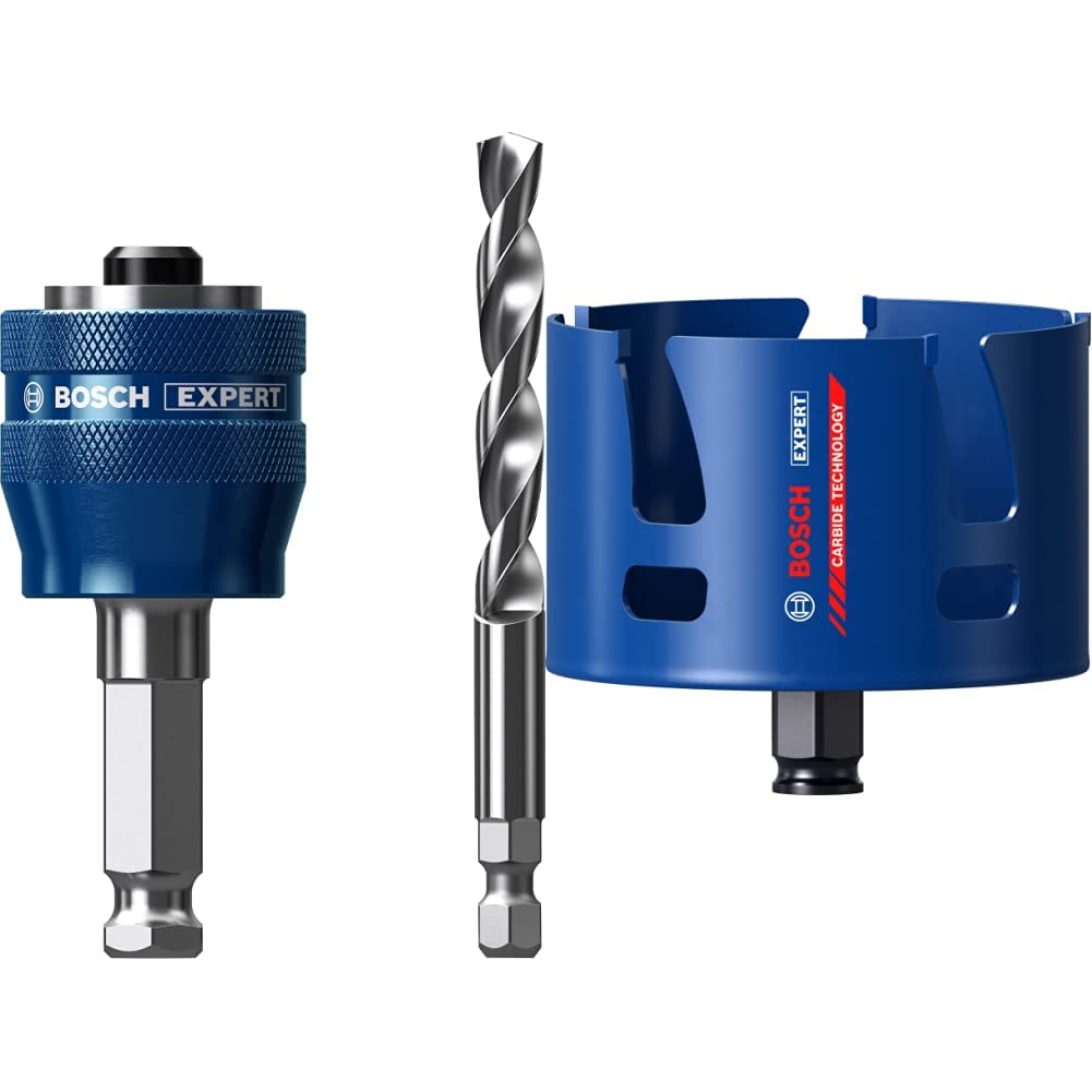 Bosch Professional 1x Expert Power Change Plus Lochsäge-Systemadapter (Ø 7,15 mm) + 1x Expert Constr