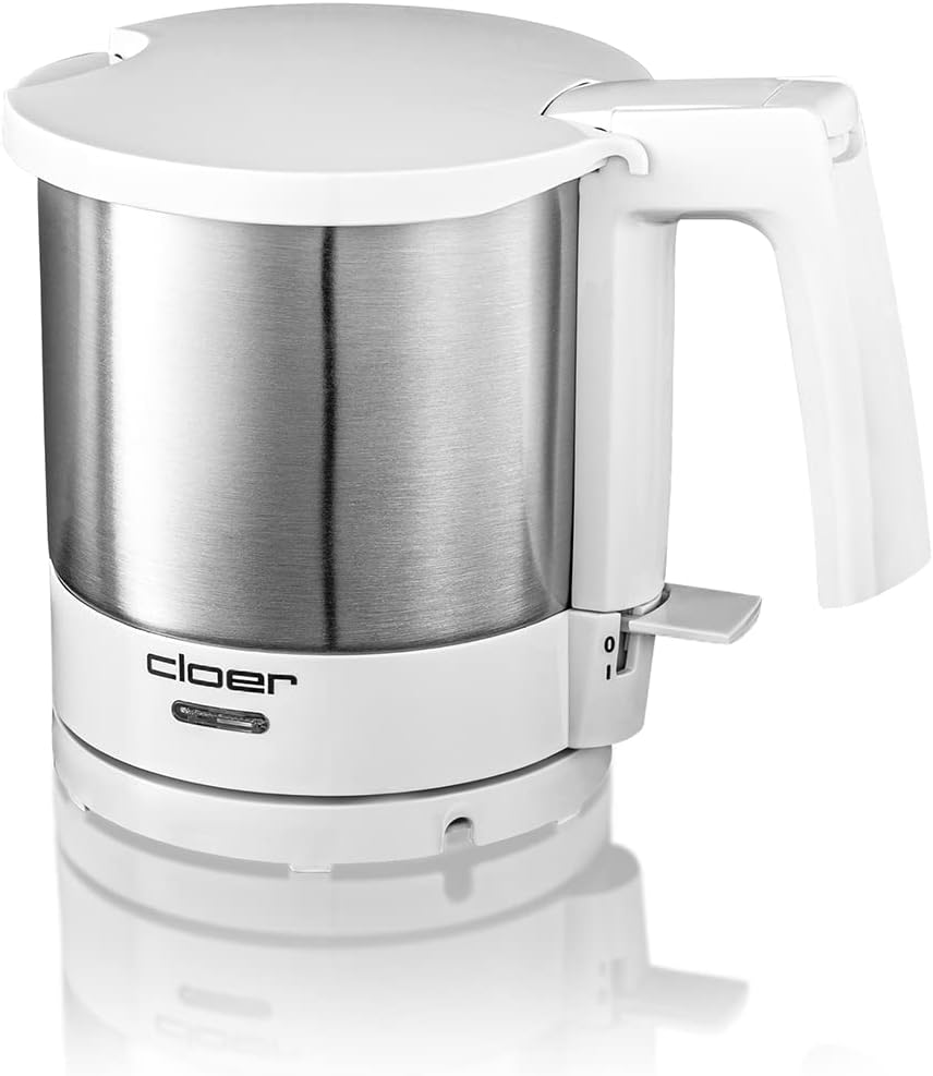 Cloer 4721 Wasserkocher, 2000 W, innen liegende Füllmengenmarkierung, Trockengeh- und Überhitzungssc