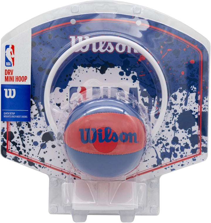 Wilson Unisex-Adult NBA Team Mini Hoop Basketball Einheitsgrösse NBA (Rot/Weiss/Blau), Einheitsgröss