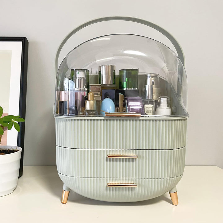 Multifunktionaler Make-up-Koffer, staubdicht, Kosmetik-Aufbewahrungsbox, Organizer, Hautpflegeproduk