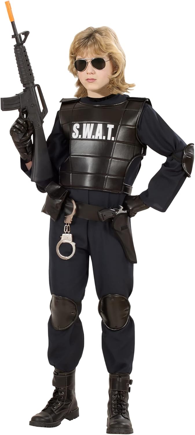 WIDMANN 55349 COSTUME AGENTE SWAT POLIZIOTTO 14/16 CM 164 #5534 14-16 Jahre, 14-16 Jahre
