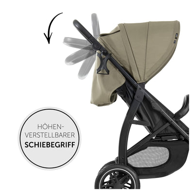 Hauck Buggy Rapid 4D Air, bis 25 kg, Schnell Faltbar, Sonnen Verdeck UPF 50 +, Lufträder und Gummirä