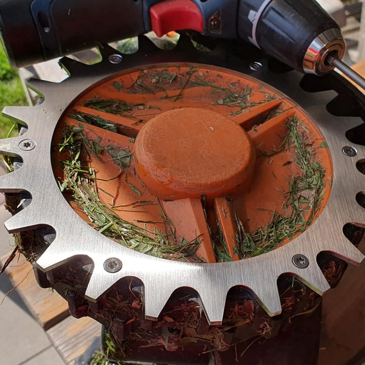 CDIYTOOL Rasenmäher-Spikes aus Edelstahl für Worx S/M, 205 mm Roboter-Rasenmäher, Radspikes mit 12 S