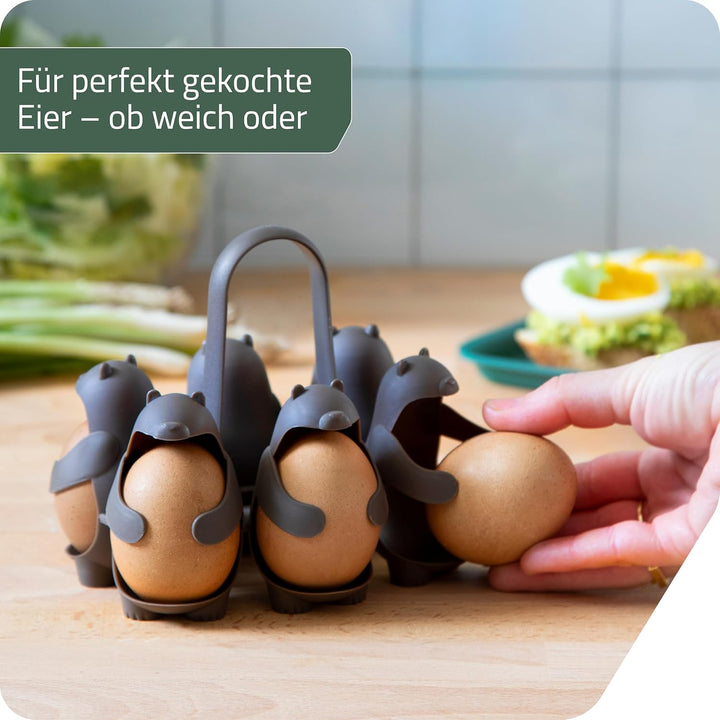 PELEG DESIGN - Eggbears | Universal-Eierhalter | Eierkocher | Eierbecher | Eierbox | Eierbecher lust