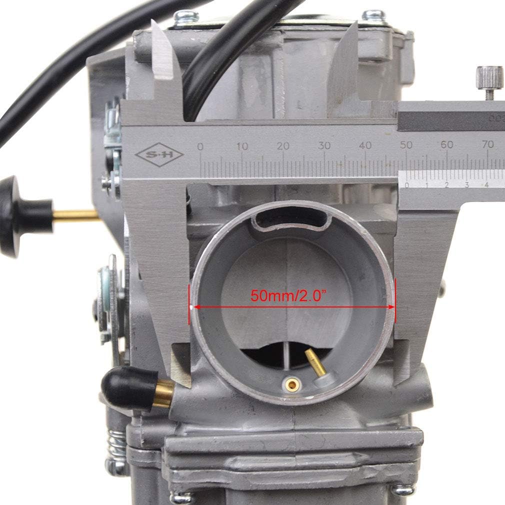 WOOSTAR PV36 Vergaser 36mm mit Handdrossel Ersatz für 1987-2004 Warrior 350 YFM350 BW350 1987-1998 B