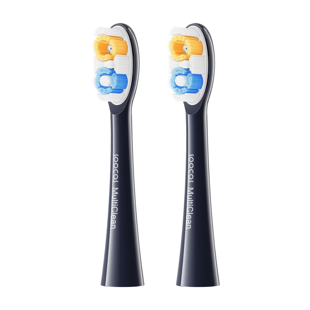 Soocas Multiclean Classic Clean Ersatzbürstenköpfe für elektrische Zahnbürste, effektive Plaque-Entf