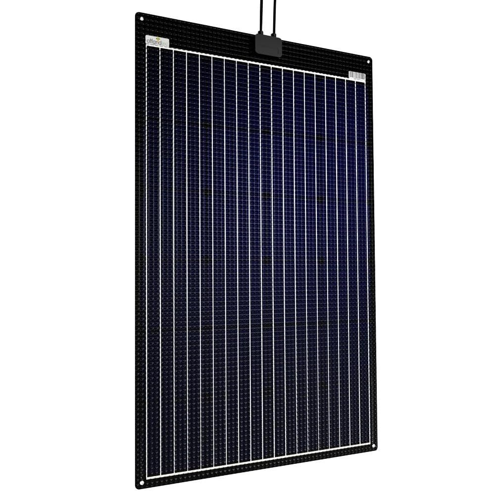 Offgridtec ETFE-AL 120W semi-flexibles 18V Solarpanel mit integrierter Aluminiumplatte V2, 120W