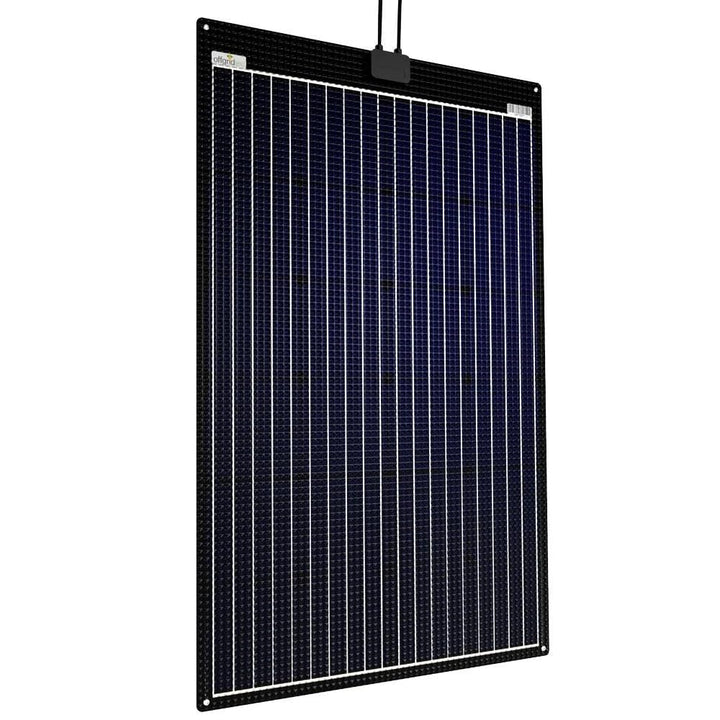Offgridtec ETFE-AL 120W semi-flexibles 18V Solarpanel mit integrierter Aluminiumplatte V2, 120W