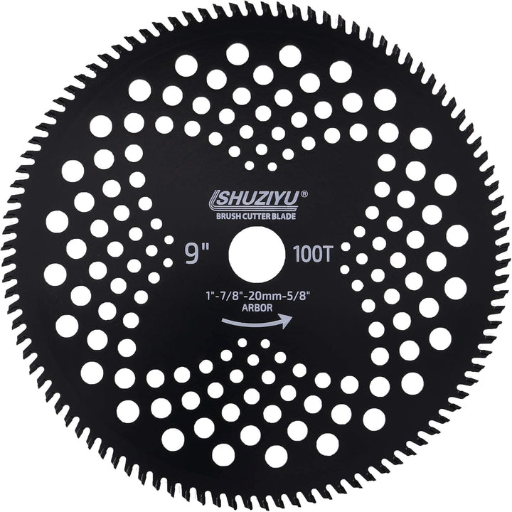 LSHUZIYU 230mm-100T, 2 Stück, 25.4mm Dorn mit Adapter 22.23-20-16mm, Freischneiderklinge, Freischnei