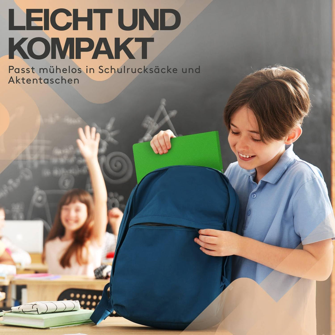 ACROPAQ - 10 x Ringbuch A4 - Mit 2 Ringen, Mit Rückenetiketten, Rückenbreite 2,5 cm, Regenbogen, Nat