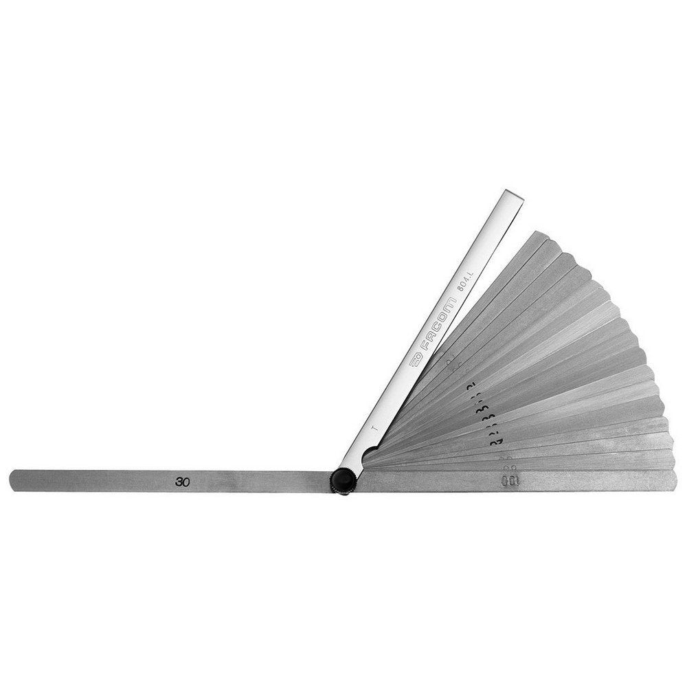 FACOM Präzisions-Fühlerlehren Metrisch, lang, 19 Blaetterblattlang 150 mm,Klingenform, 1 Stück, 804.
