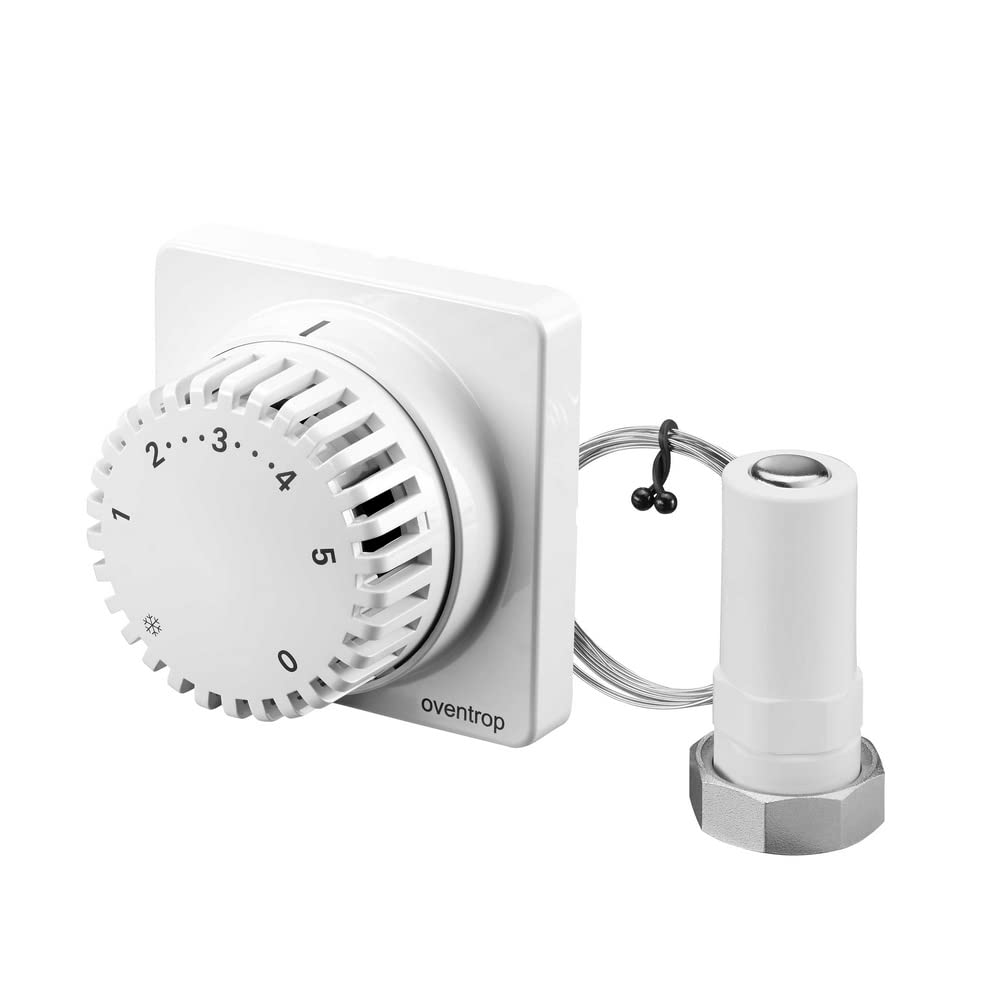 Oventrop 1012295 Thermostat Uni FH mit Fernverstellung Kapillarrohr 2000 mm, weiss