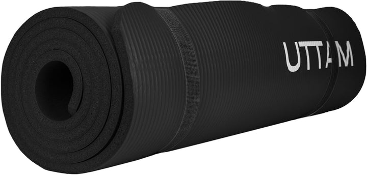 UTTAM Yoga Mat | Multi-Purpose Extra Thick Foam Exercise Mats | Stretching, Resistance Workout & The