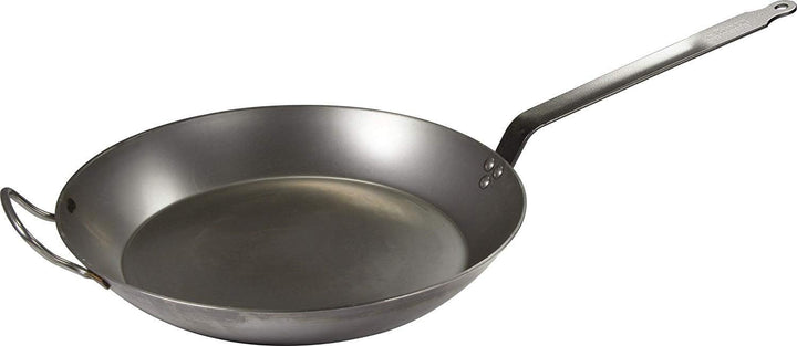 de Buyer - Bratpfanne CARBONE PLUS aus Eisenstahl - mit Gegengriff - 40 cm - 5110.40, Silber Durchme