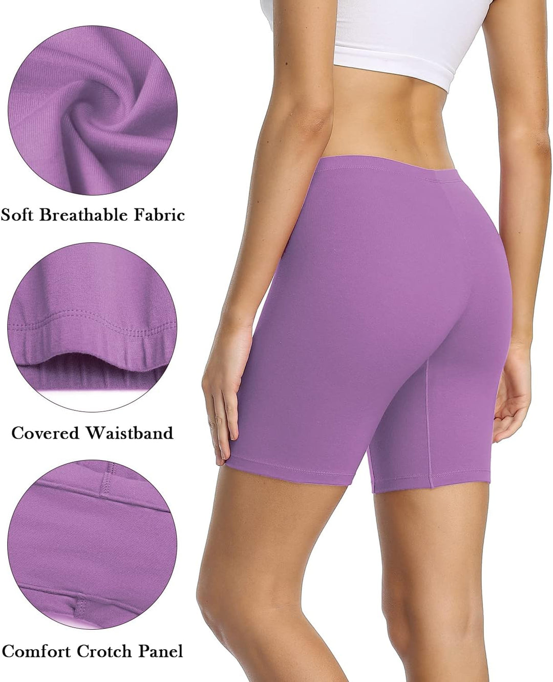 wirarpa Radlerhose Damen Kurz Baumwolle Boxershorts Unter Kleid Rock Unterhosen mit Bein Anti Scheue