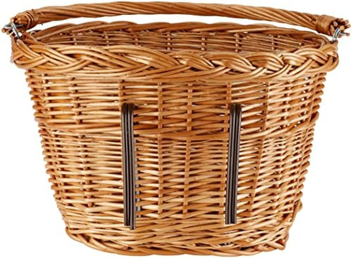 Basil Denver - Weidenkorb fürs Fahrrad Nature 37 cm x 27 cm x 22 cm, Nature 37 cm x 27 cm x 22 cm