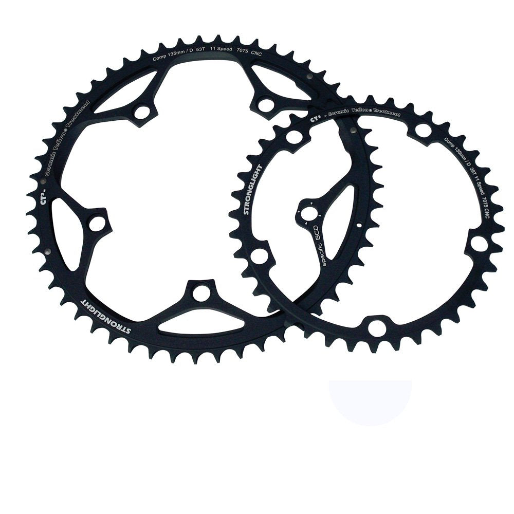 Stronglight Kettenblatt Typ 135 D 39 Schwarz, 39 Schwarz