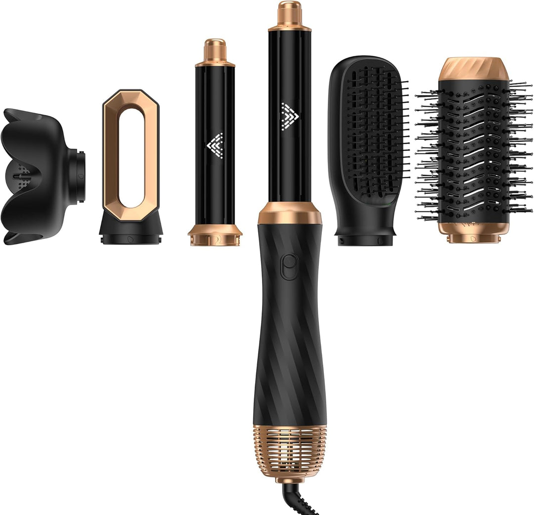 Airstyler Hair Styler Set 6 In 1 Haarstyler Mit Rundbürstenföhn Haarstyler Warmluftbürste föhn diffu