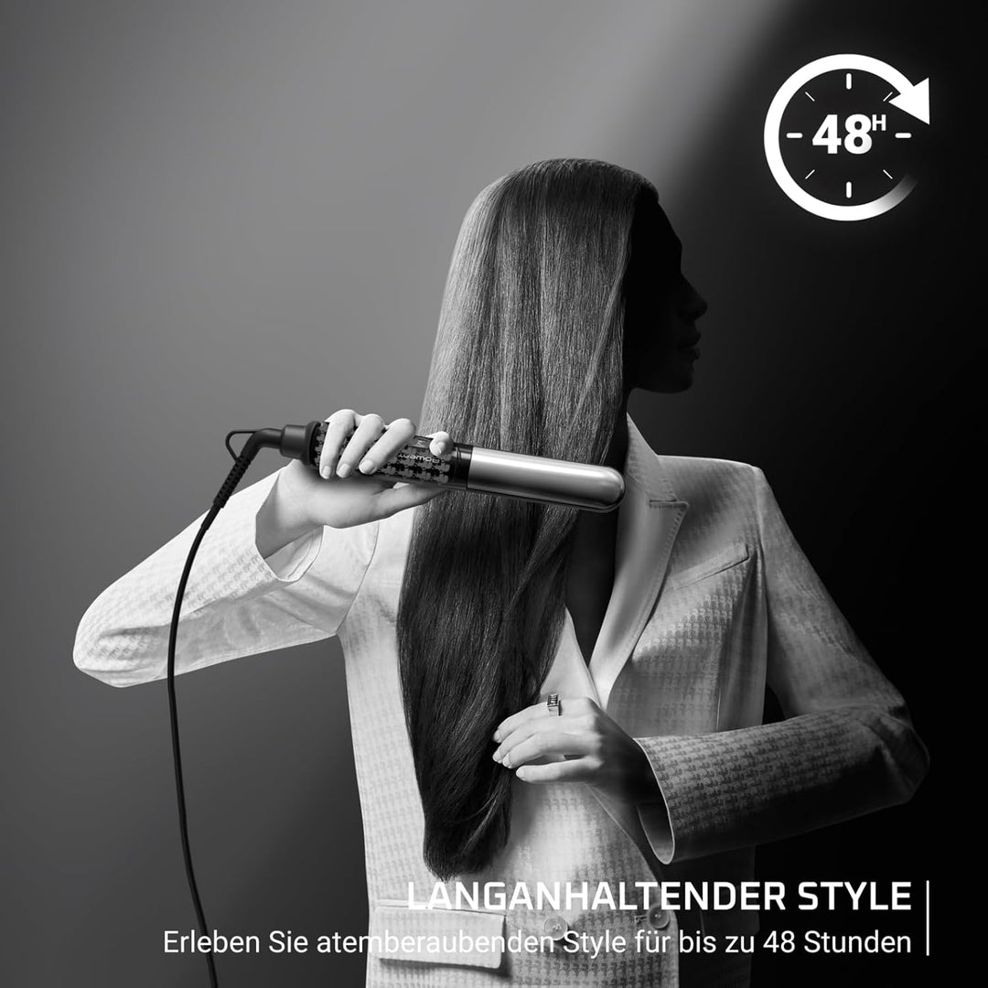 Rowenta x KARL LAGERFELD Thermostyle Haarglätter, Titanium-Beschichtung, Straight & Curl, Temperatur
