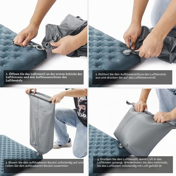Naturehike Ultraleichte Selbstaufblasende Isomatte, Aufblasbare Campingmatte 3,5R, Langlebige, Tragb