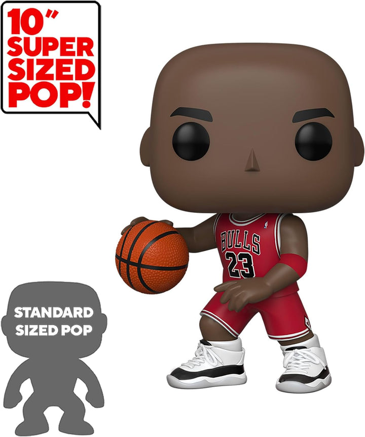 Funko Pop! NBA: Bulls - 10" Michael Jordan - (Red Jersey) - Vinyl-Sammelfigur - Geschenkidee - Offiz