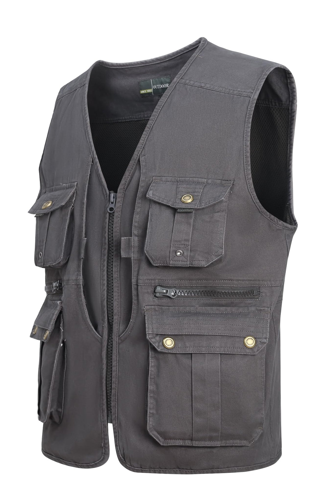 Herren Outdoor Weste Anglerweste mit Vielen Taschen Freizeit Jagd Herrenwesten Sommer Camping Multif