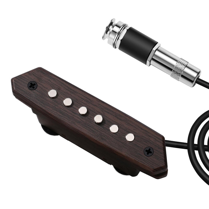Tonabnehmer für Akustikgitarre, passiver Megnetischer Schallloch-Tonabnehmer mit Humbucker, Lautstär