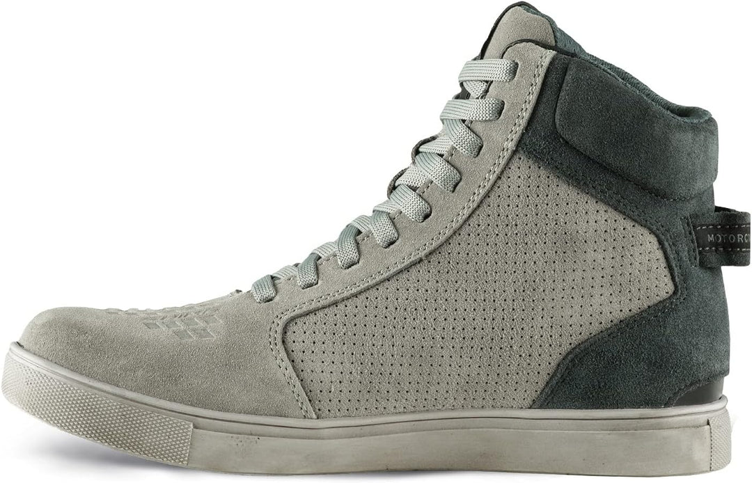 SHIMA SX-2 EVO Motorradschuhe für Herren - Atmungsaktiv, Verstärkte Leder Biker Motorradstiefel Männ