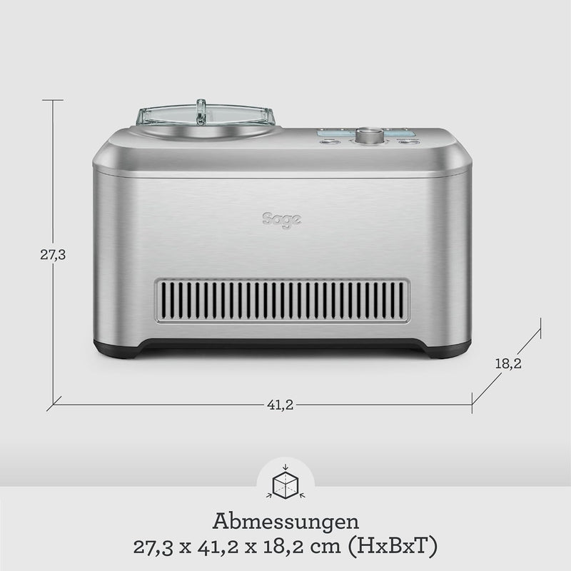 Sage Appliances SCI600 the Smart Scoop, Eismaschine, 1 Liter Single