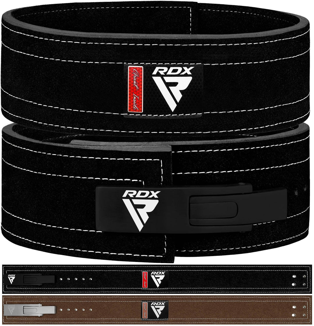 RDX 4” Gewichthebergürtel Hebelschnalle Leder, 10mm Genehmigt IPL USPA, Powerlifiting Trainingsgürte