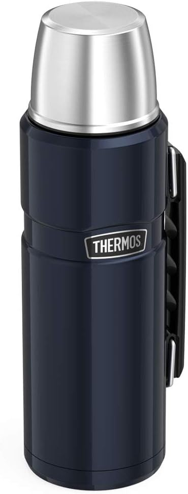 Thermos 183267 Stainless King Flask, Midnight Blue, 1.2 L &amp; Thermobecher Stainless King, Kaffeebeche