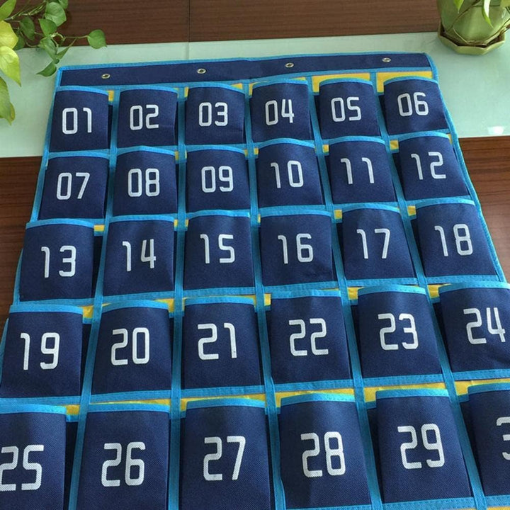 Nummerierte Aufbewahrungstasche für Klassenzimmer, 30 Nummerierte Taschen, Mobile Phone Storage Bag,