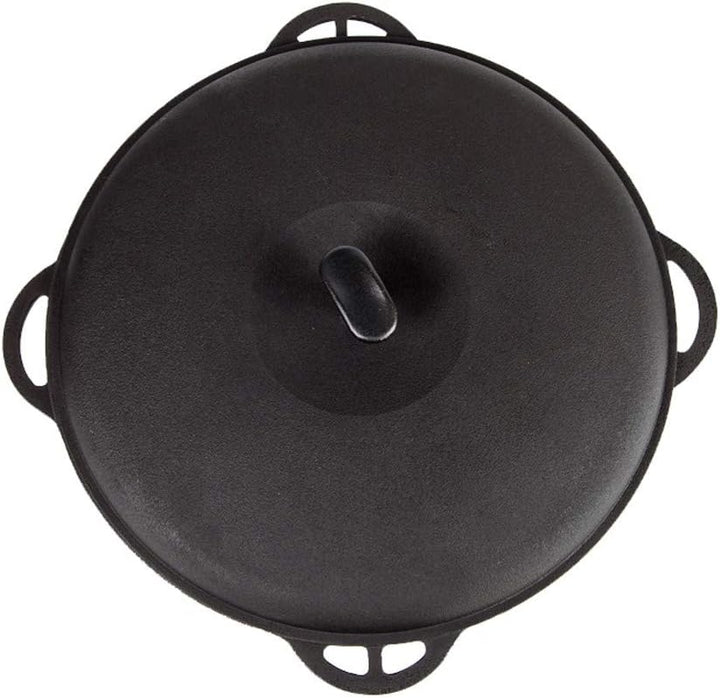 Kazan Asien aus Gusseisen mit Deckel, 12 Liter