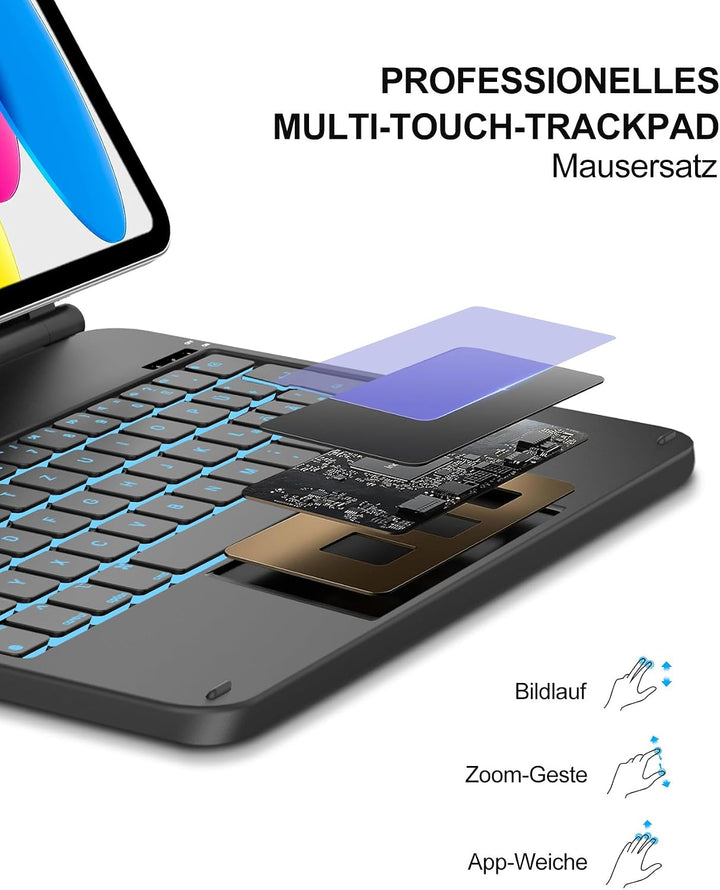 Magic Keyboard Für iPad A16 11" mit TP & Beleuchtung QWERTZ | Magic Keyboard für iPad 11. Generation