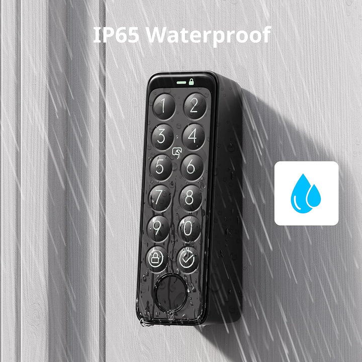 SwitchBot Smart Keypad Touch für SwitchBot Smartes Türschloss, schlüsselloser Zutritt per Fingerabdr