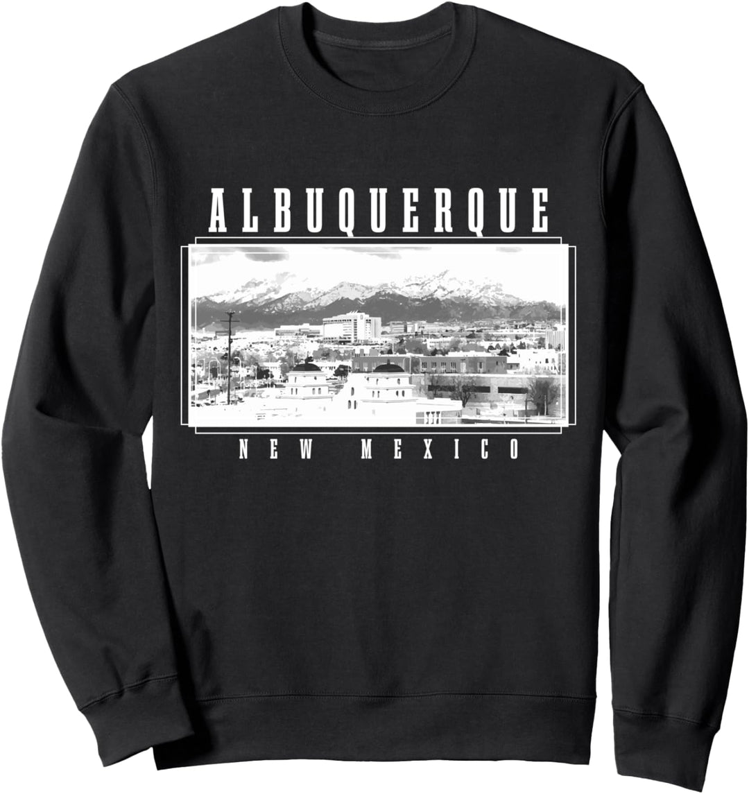 Albuquerque New Mexico Vintage Souvenir Skyline USA Amerika Sweatshirt