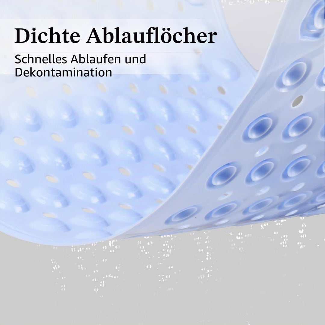 Duschmatte rutschfest 60x90cm,Antirutschmatte Dusche mit Saugnäpfen,Duscheinlage rutschfest mit Abla