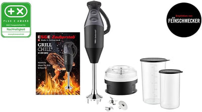 ESGE Zauberstab M 200 BBQ 98215 Stabmixer schwarz, Pürierstab, Handmixer, Profi, inkl. Zubehör, bis